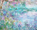 桜 野生の花 池 木 庭の装飾 風景 壁アート 自然 風景の詳細